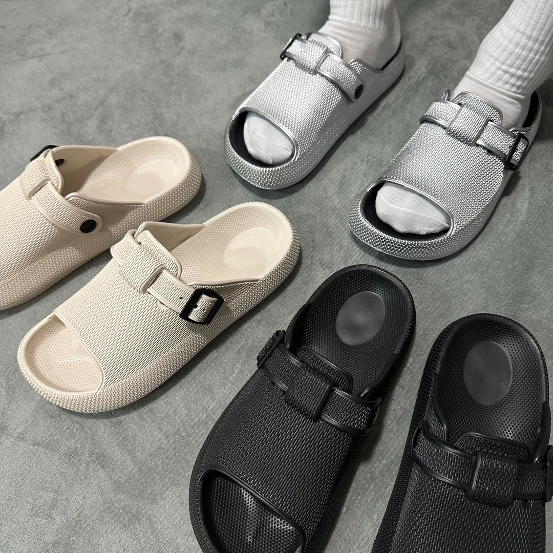 WEIXU夏季男女同款一脚蹬勃肯开车拖鞋EVA透气防水外出居家凉拖鞋