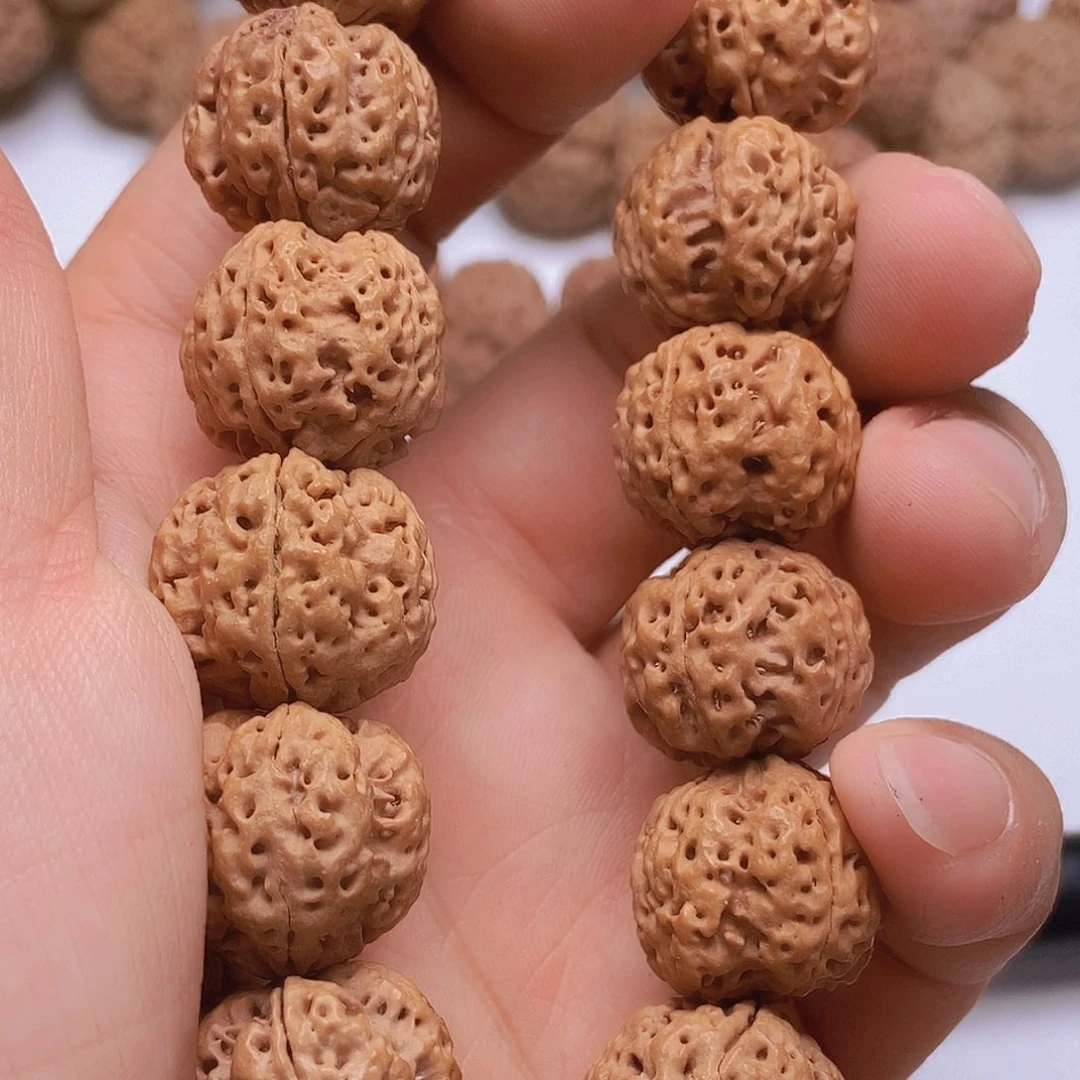 金刚菩提把件4瓣19双龙