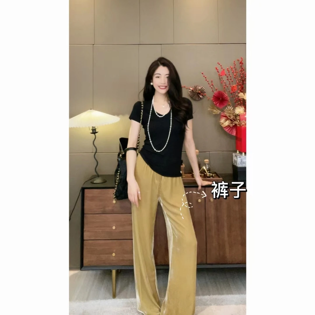 【N·COU】23春新款  【云朵裤】时尚显瘦百搭长裤-DY2883