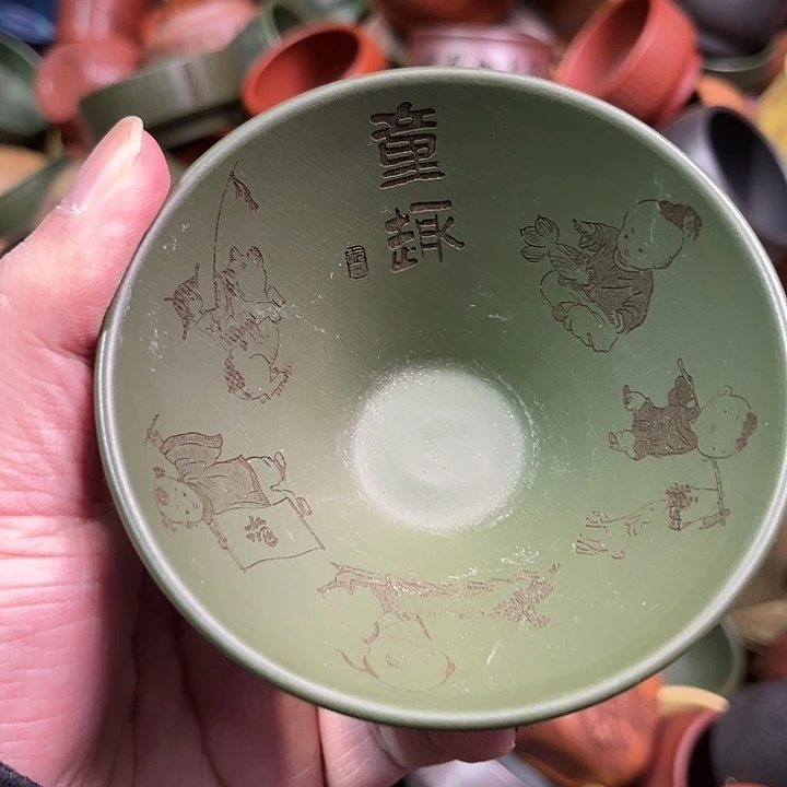 紫砂茶杯全手工紫砂主人杯