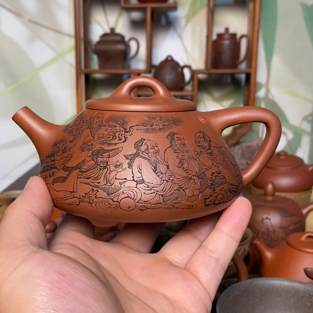 茶壶紫砂杨喜雨饮中八仙