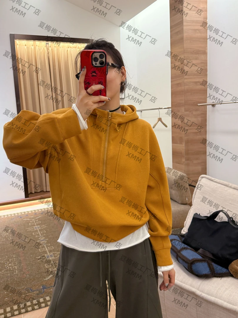 XMM.【帽衫拉链卫衣】时尚百搭潮流显瘦洋气宽松休闲秋季新款-H2376