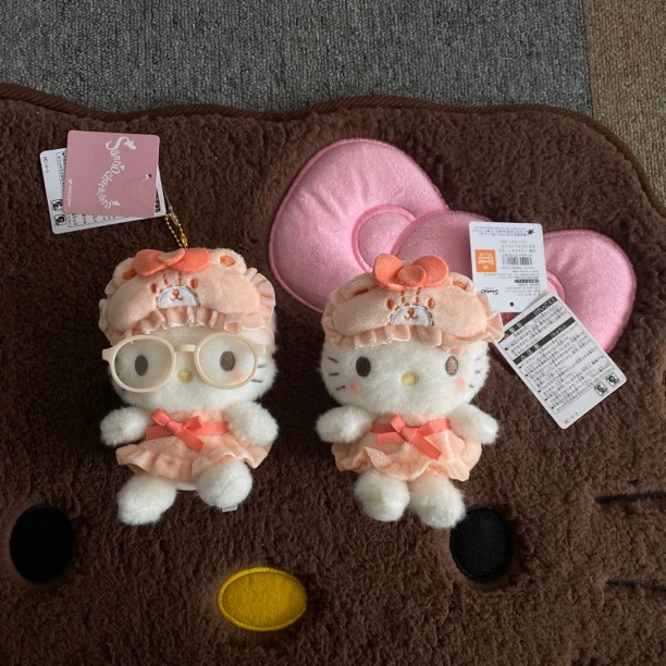 可爱毛毡睡衣眼罩hellokitty包包挂件挂饰毛绒玩偶挂件