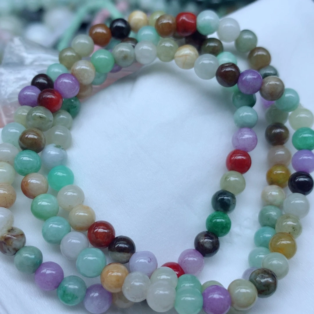 翡翠未镶嵌颈饰手串