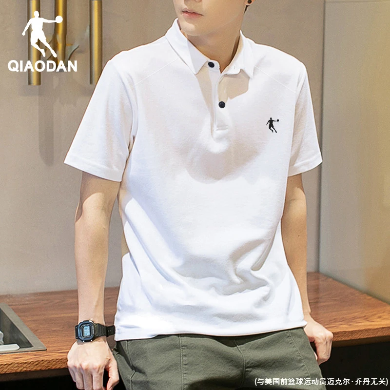 乔丹短袖t恤男子2025新款时尚半袖T速干体恤翻领运动POLO衫上衣男
