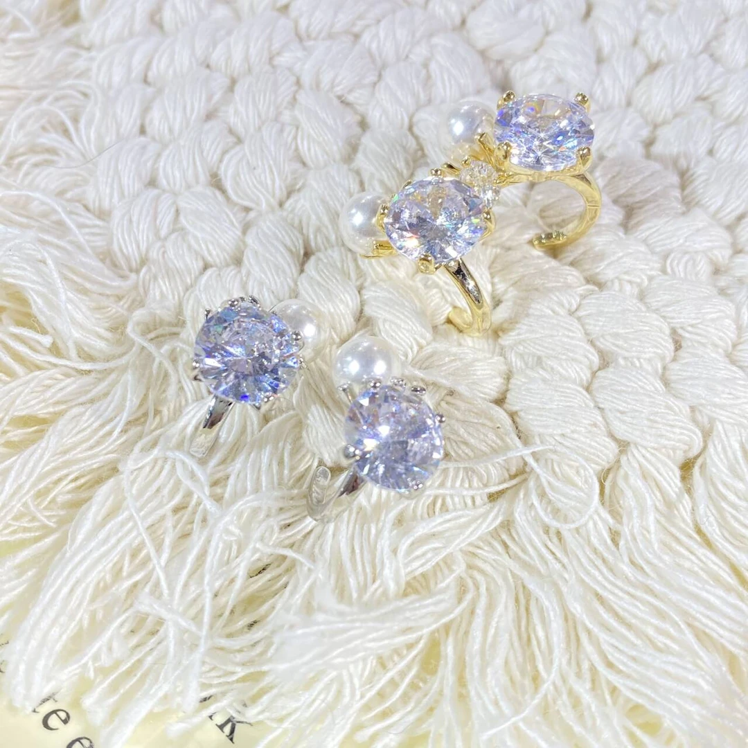 铜合金仿珍珠耳饰 轻奢百搭高级感耳饰 0865