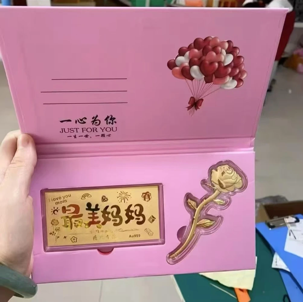 创意999含量最美妈妈玫瑰花摆件母亲节送妈妈送婆婆礼物纪念品