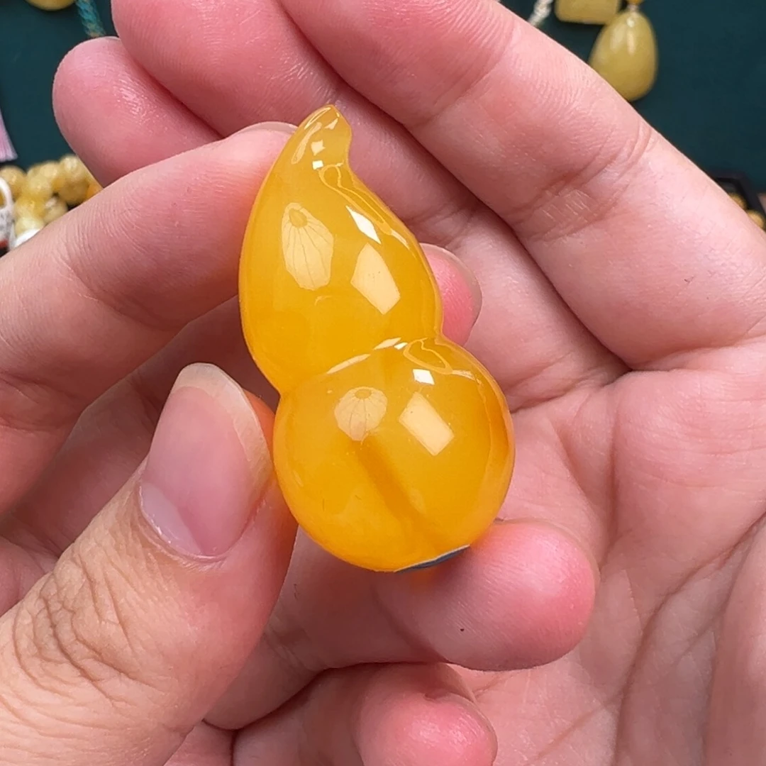 琥珀手链未镶嵌葫芦