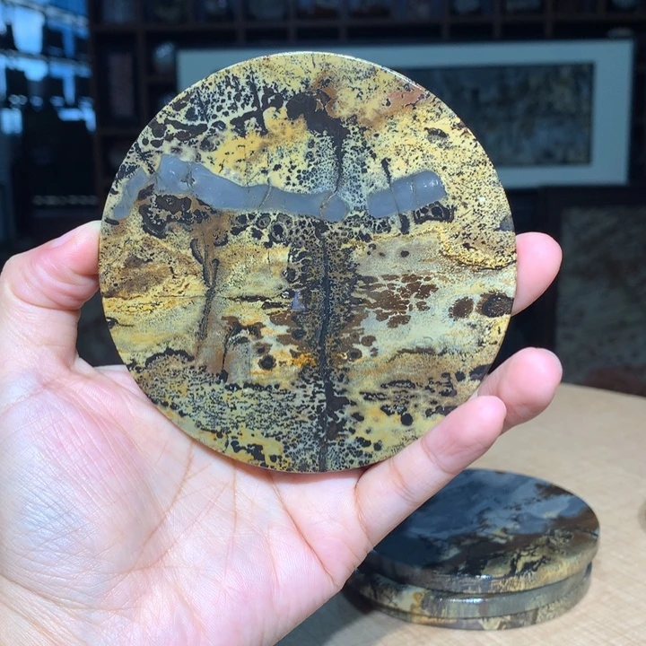 广西国画石摆件，观赏