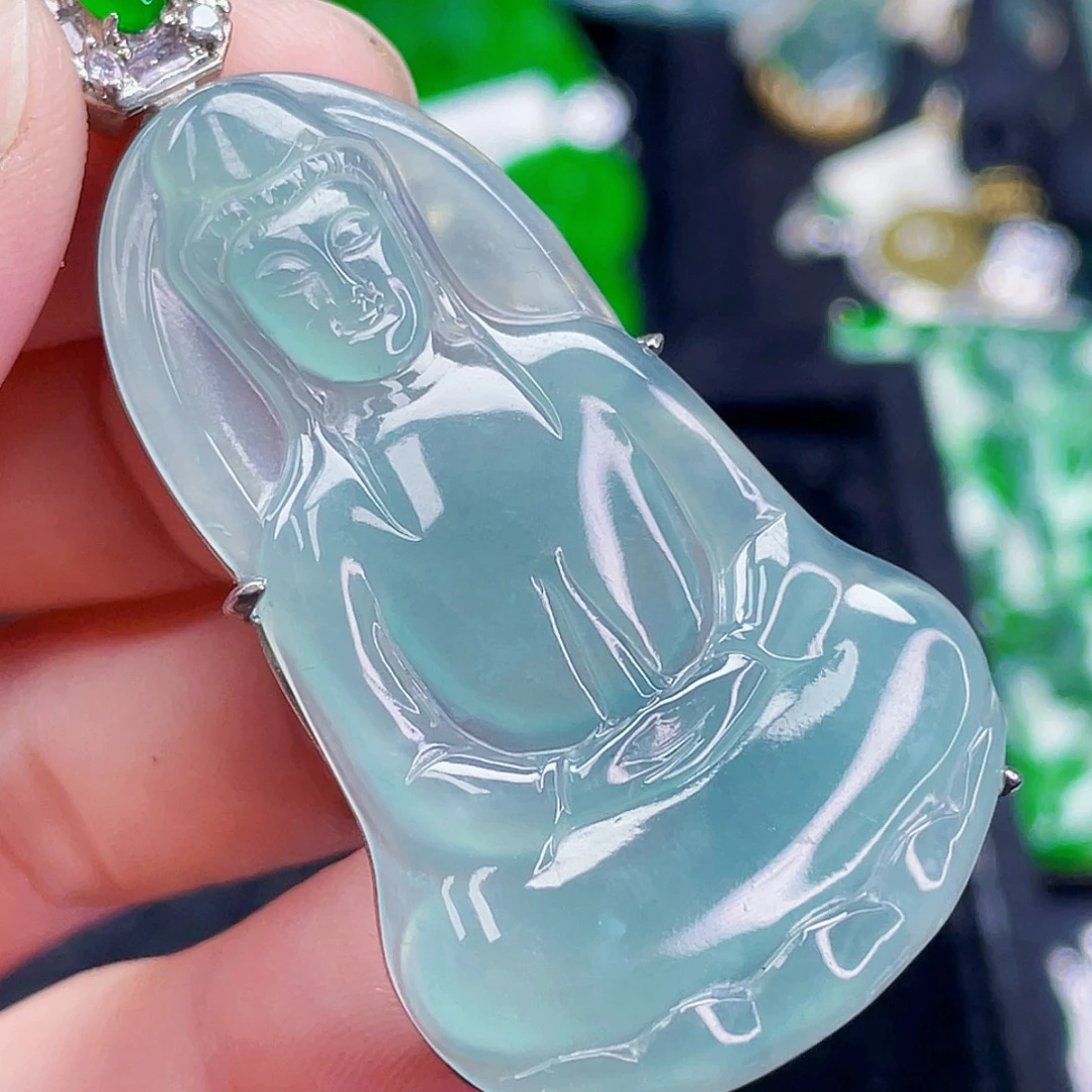 翡翠未镶嵌颈饰666