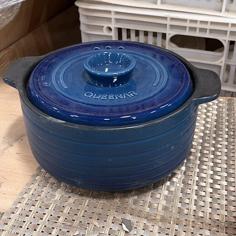 微瑕，明火，口径19高度9中号，1.6L，蓝色