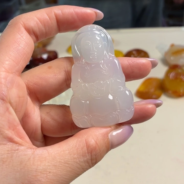 玛瑙/玉髓未镶嵌吊坠(不含链)