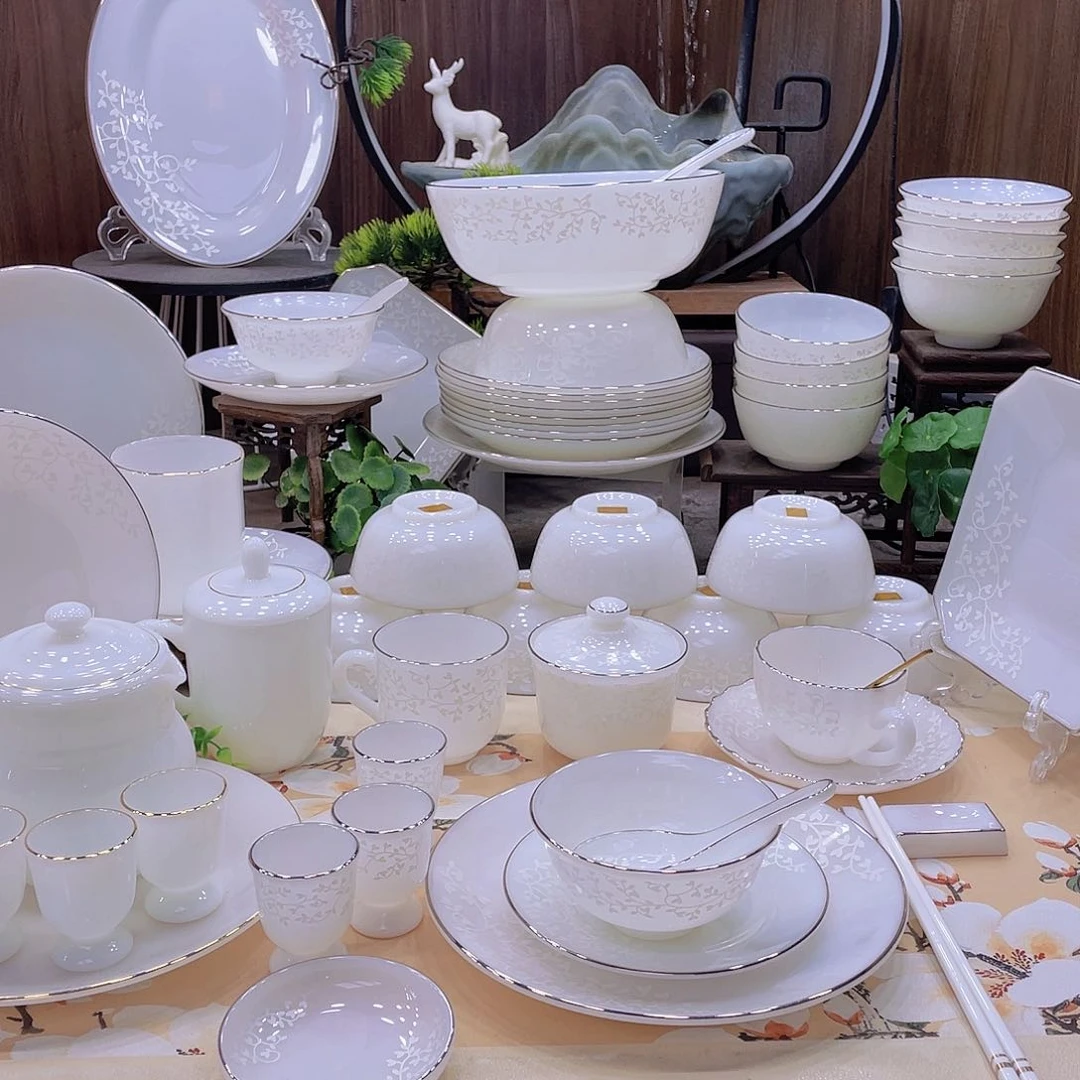 瓷暗香浮动餐具套装