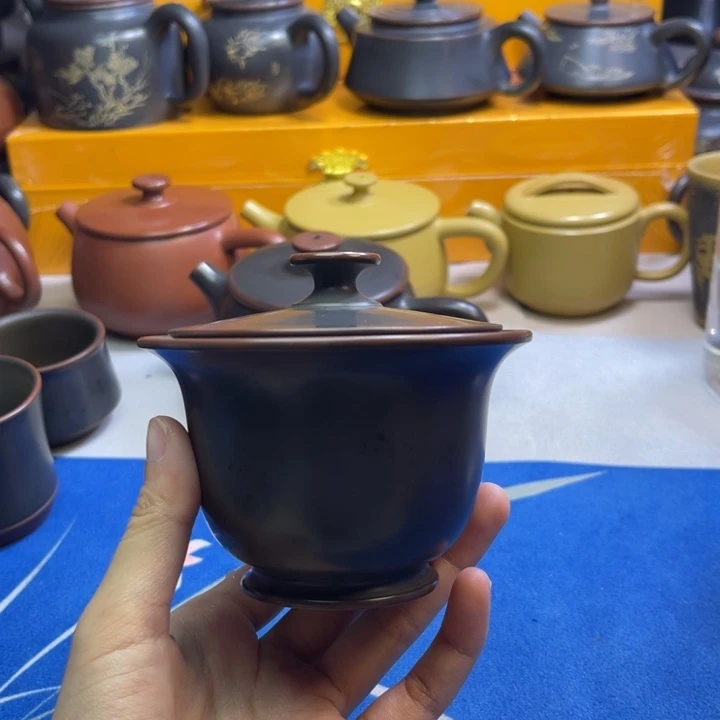 陶瓷哒盖碗160-180cc加高竹节杯