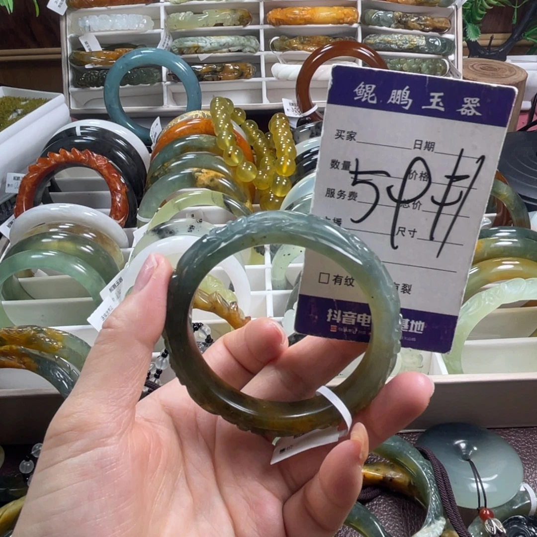 未镶嵌蛇纹石玉手镯