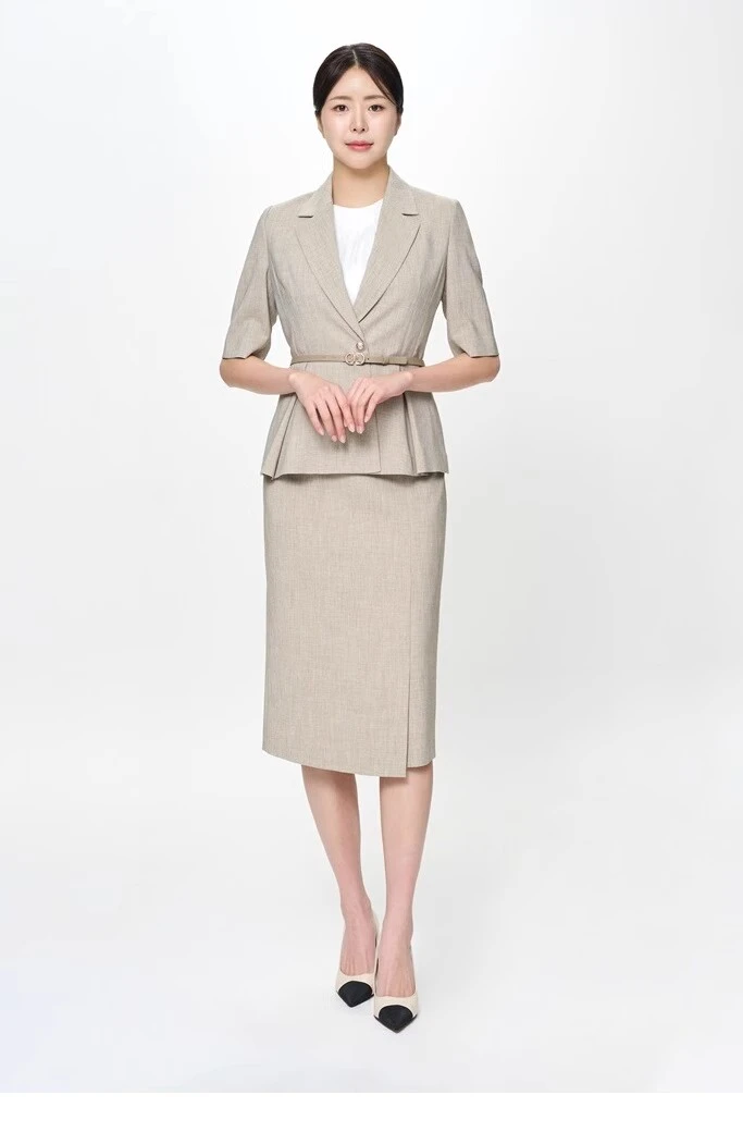 闪闪兒原单 新款美尼蒙西服+半裙套装春夏职业通勤77038