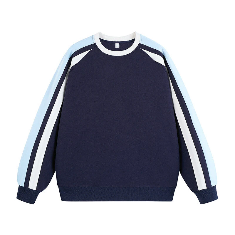 2025春季潮流拼色卫衣男士宽松休闲美式高街复古打底衫潮VE55157