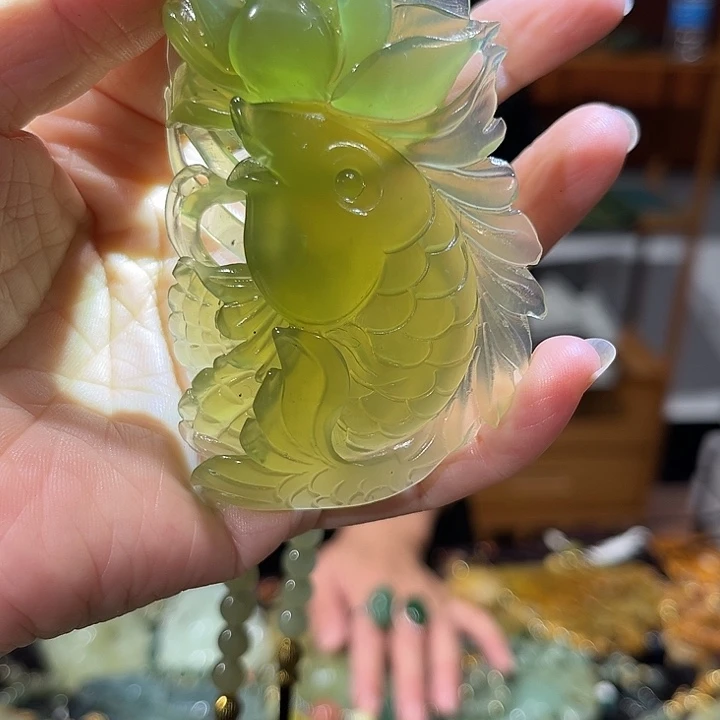 未镶嵌岫玉毛衣链