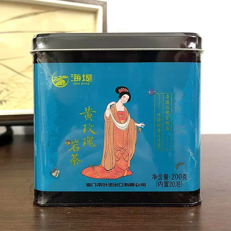 海堤浓醇茶叶高花香黄玫瑰乌龙茶岩茶200g罐装20泡小包装AT120