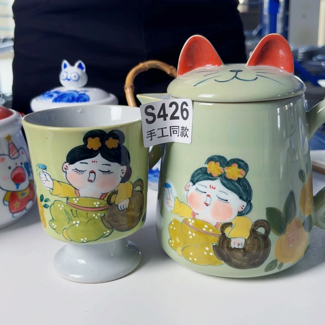 摆件景德镇老陶泥茶周边