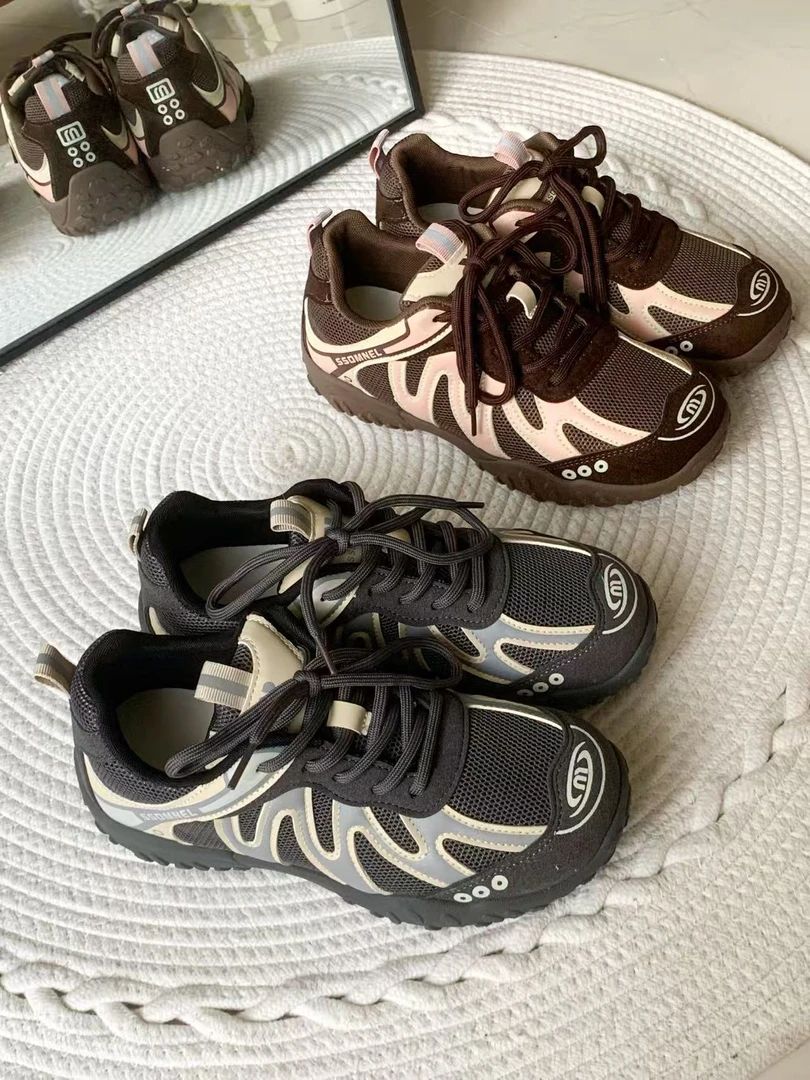 复古美式校园风德训鞋美拉德深色系