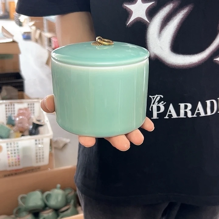 龙泉云间青瓷小米茶器
