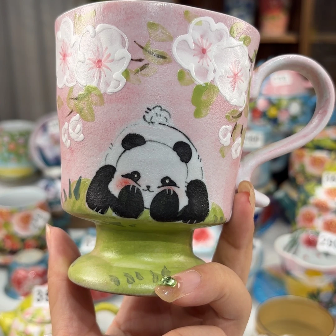 景德镇手绘高温釉下彩陶瓷茶具