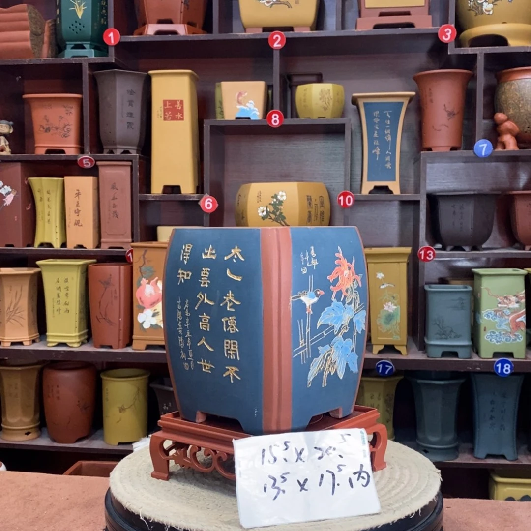 紫砂艺术紫砂花盆