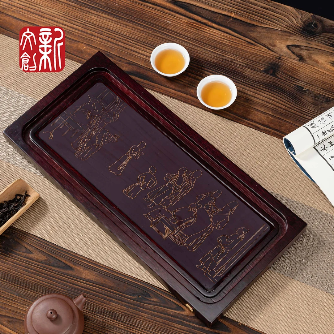 韩熙载夜宴图变色茶盘