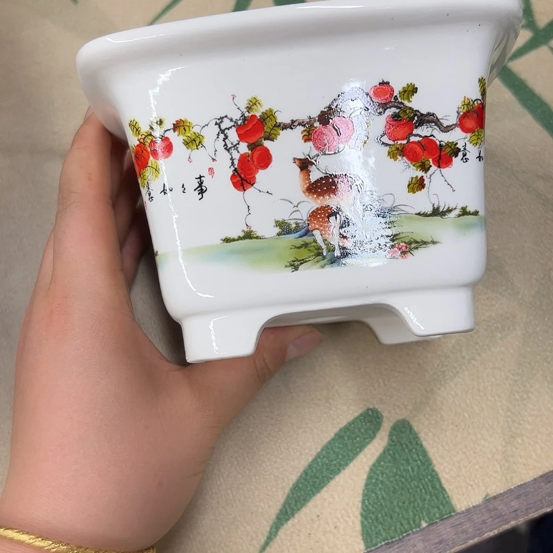 紫砂花盆429号瑕疵13/9cm