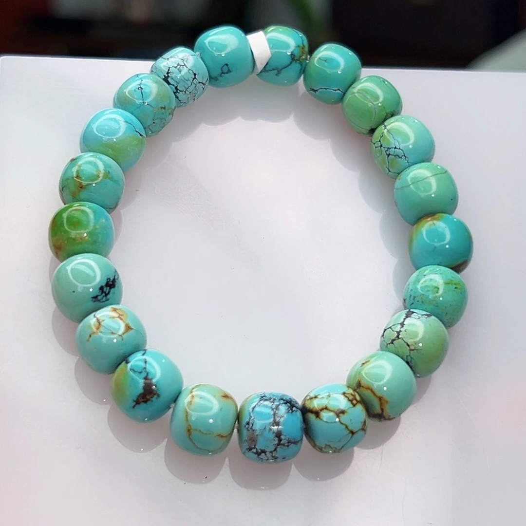 绿松石珠宝奇石未镶嵌深*@