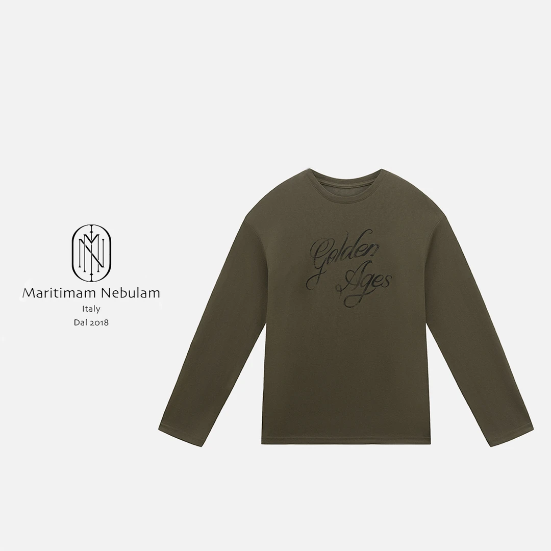 MN夏季字母印花时尚圆领长袖上衣 SZ1095