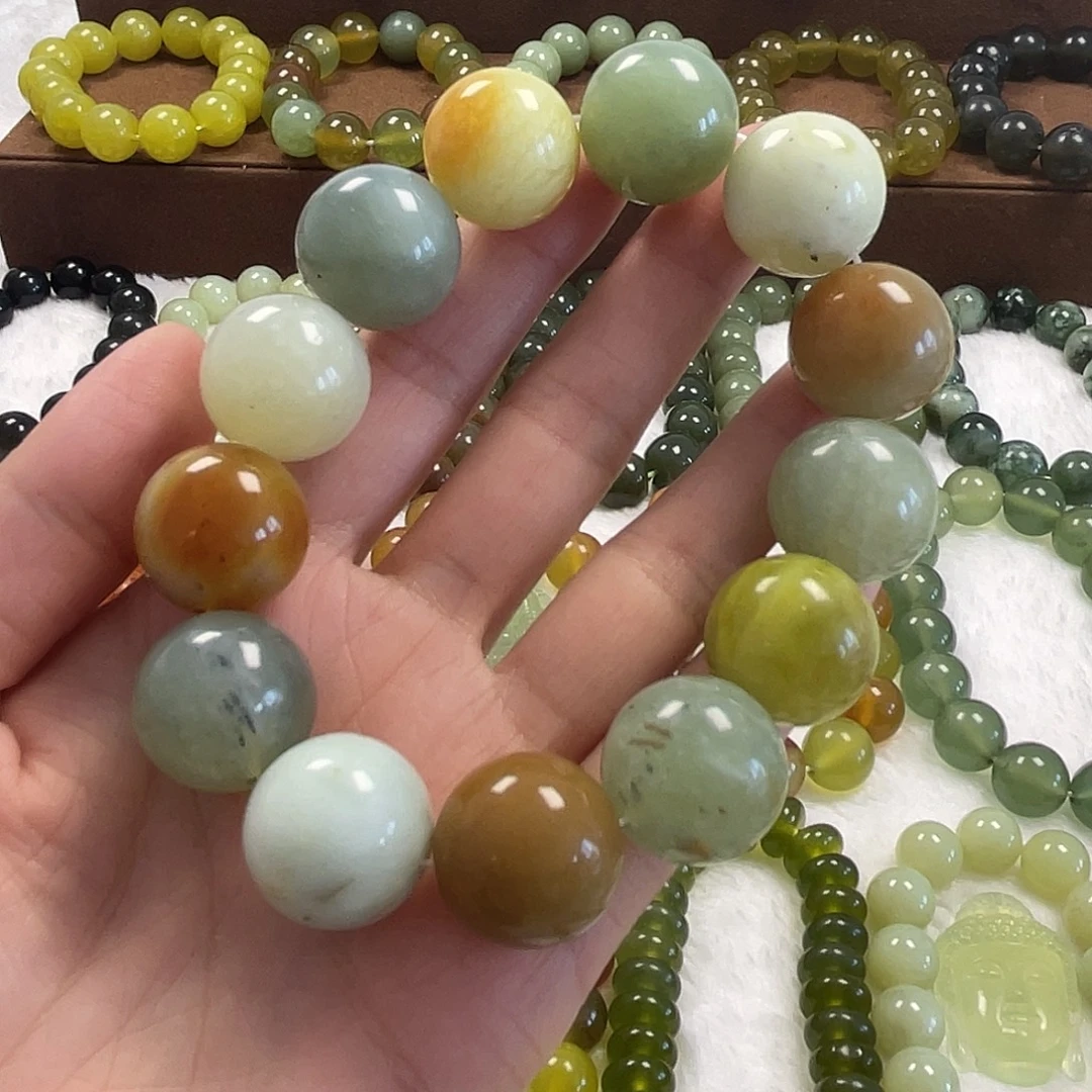 蛇纹石玉未镶嵌手串