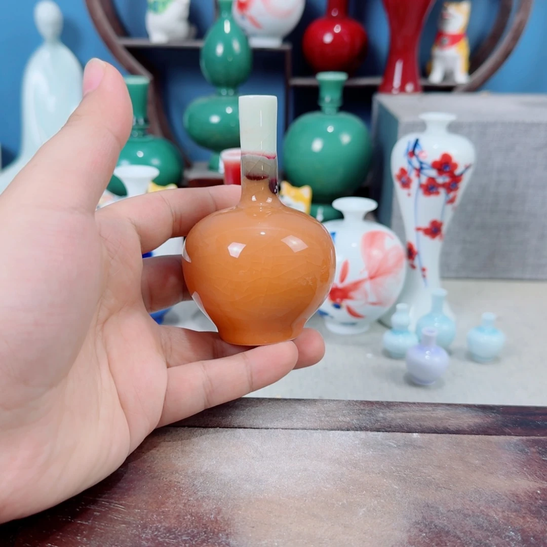 陶瓷手工小花器摆件