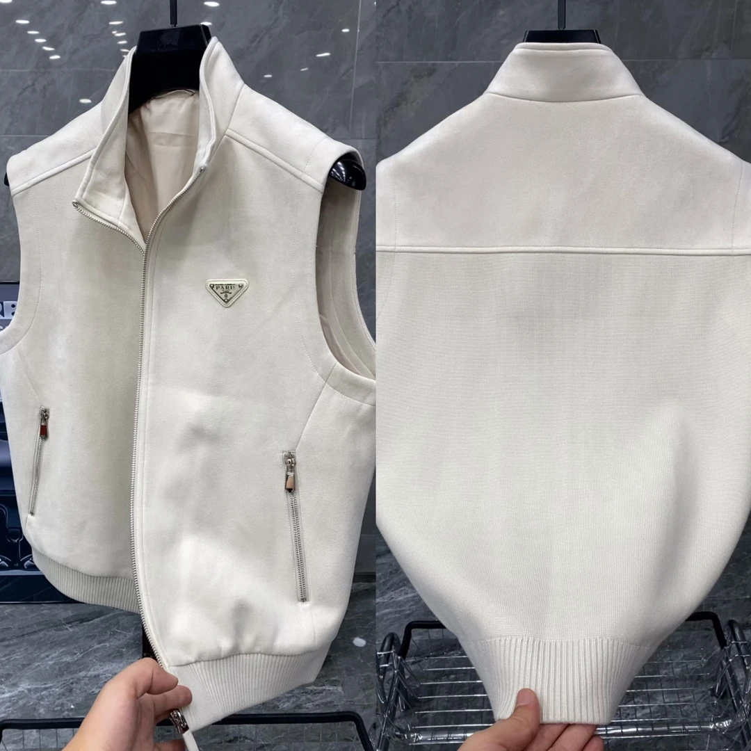 秋季新款男士轻奢时尚欧货休闲立领马甲 9290