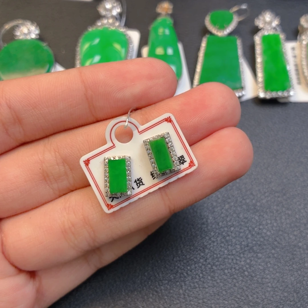 翡翠银S925镶嵌颈饰