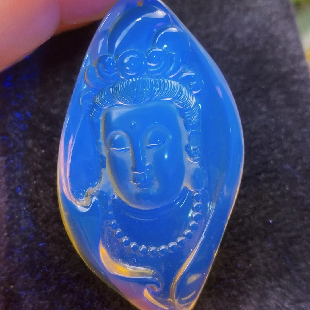 【闪购商品】蓝珀吊坠(不含链)未镶嵌