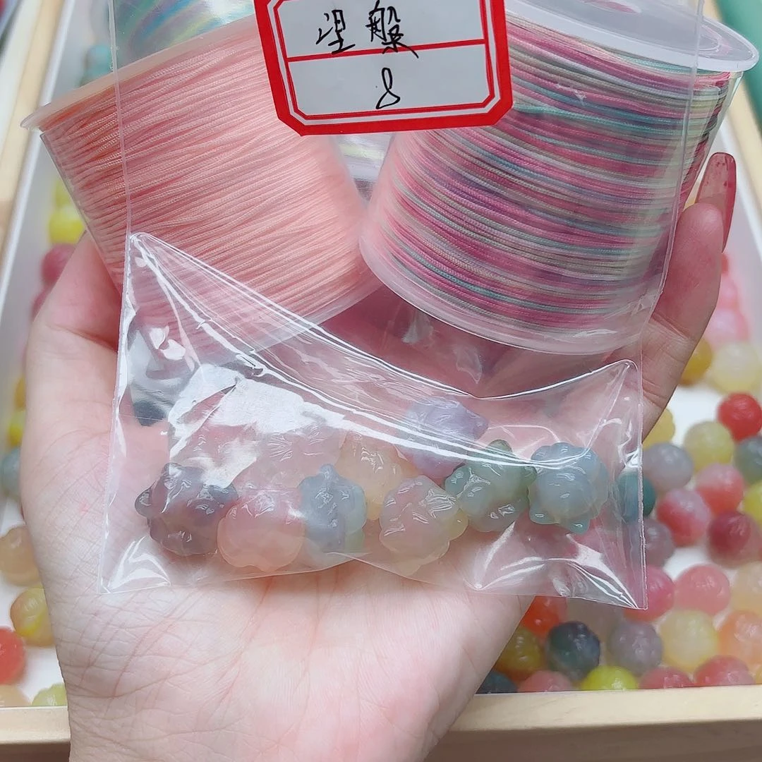 玛瑙/玉髓手链未镶嵌涅*盐源9