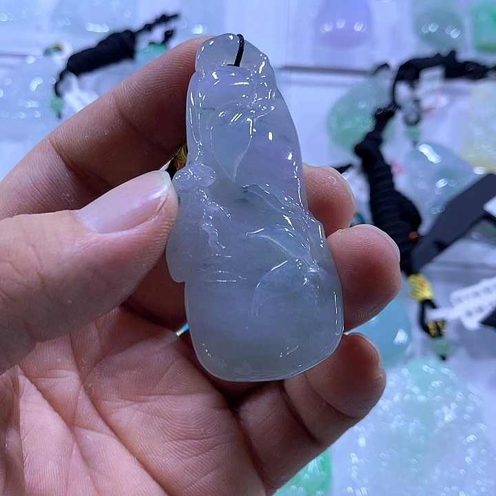 翡翠未镶嵌颈饰天然翡翠A货吊坠