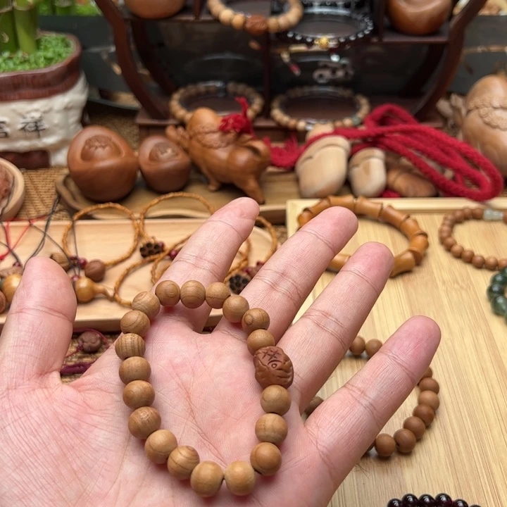 木质非金属老桃木龟甲手串