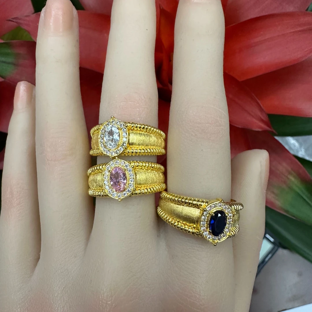 足银戒指 鸽子蛋戒指