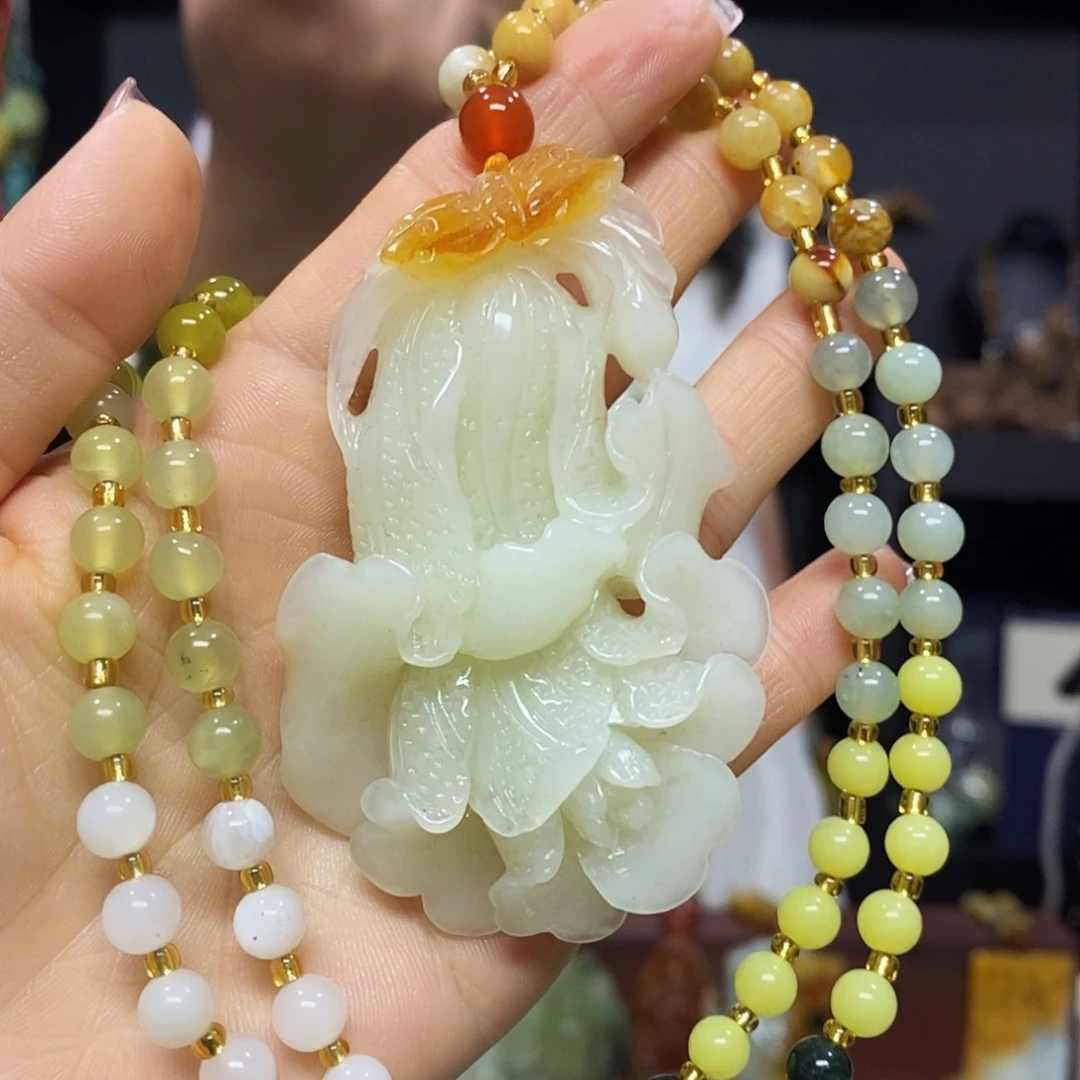 岫玉未镶嵌挂件挂件