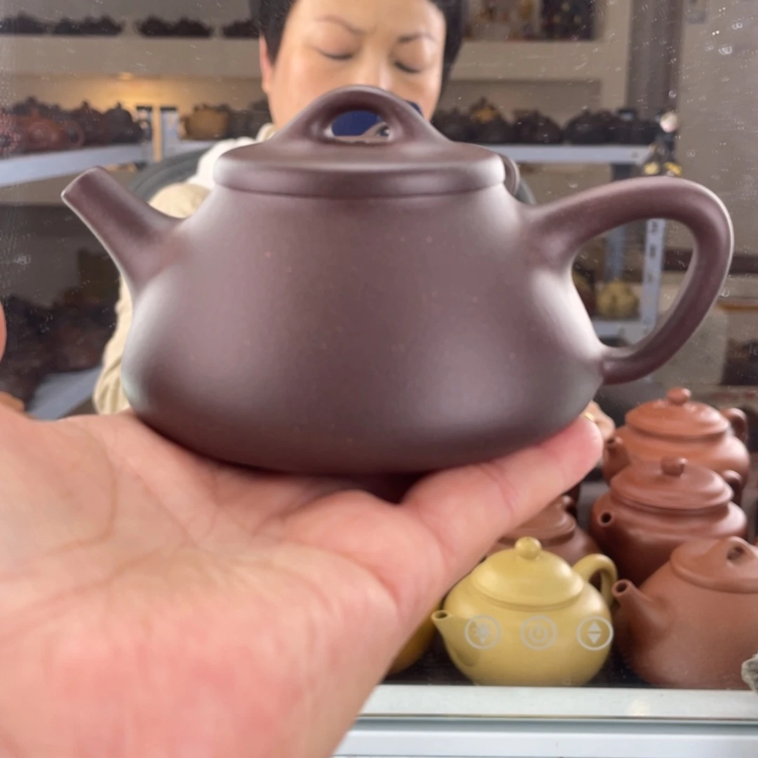 紫砂茶壶大水潭底槽清手磨料士恒子冶190cc