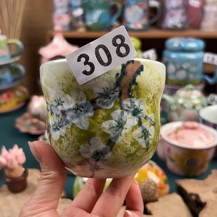 杯景德镇陶瓷手绘作品308