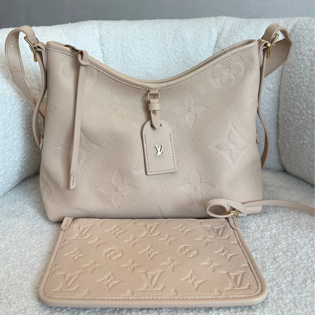 未使用 LouisVuitton/路易威登 N0906 LV CARRYALL 小号奶茶色