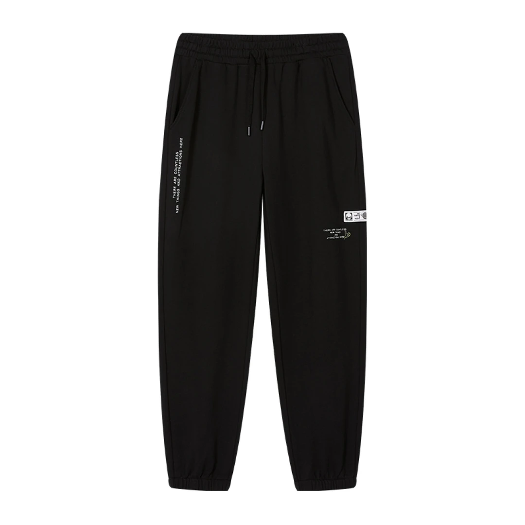 PONYPONY男子针织长裤下装24M2KP02BK