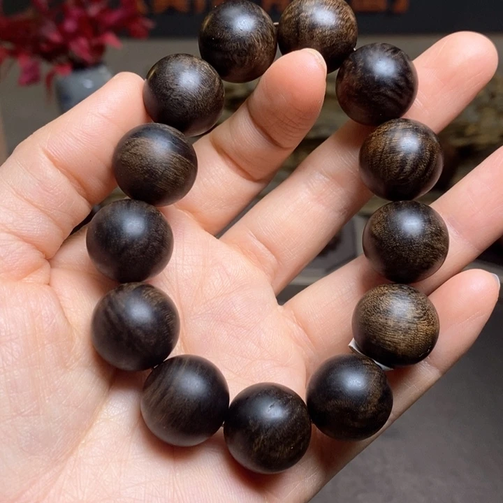 沉香手串越南芽庄白棋楠瘤疤1.8