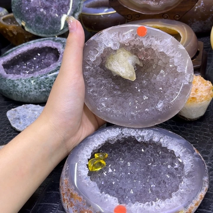 未镶嵌发饰水晶紫晶盆