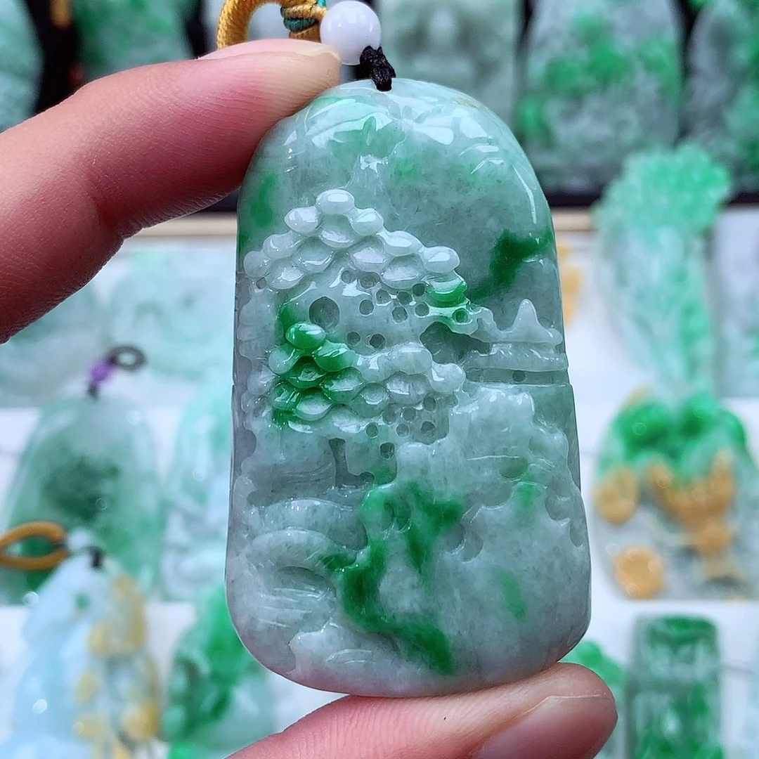 翡翠未镶嵌颈饰翡翠吊坠