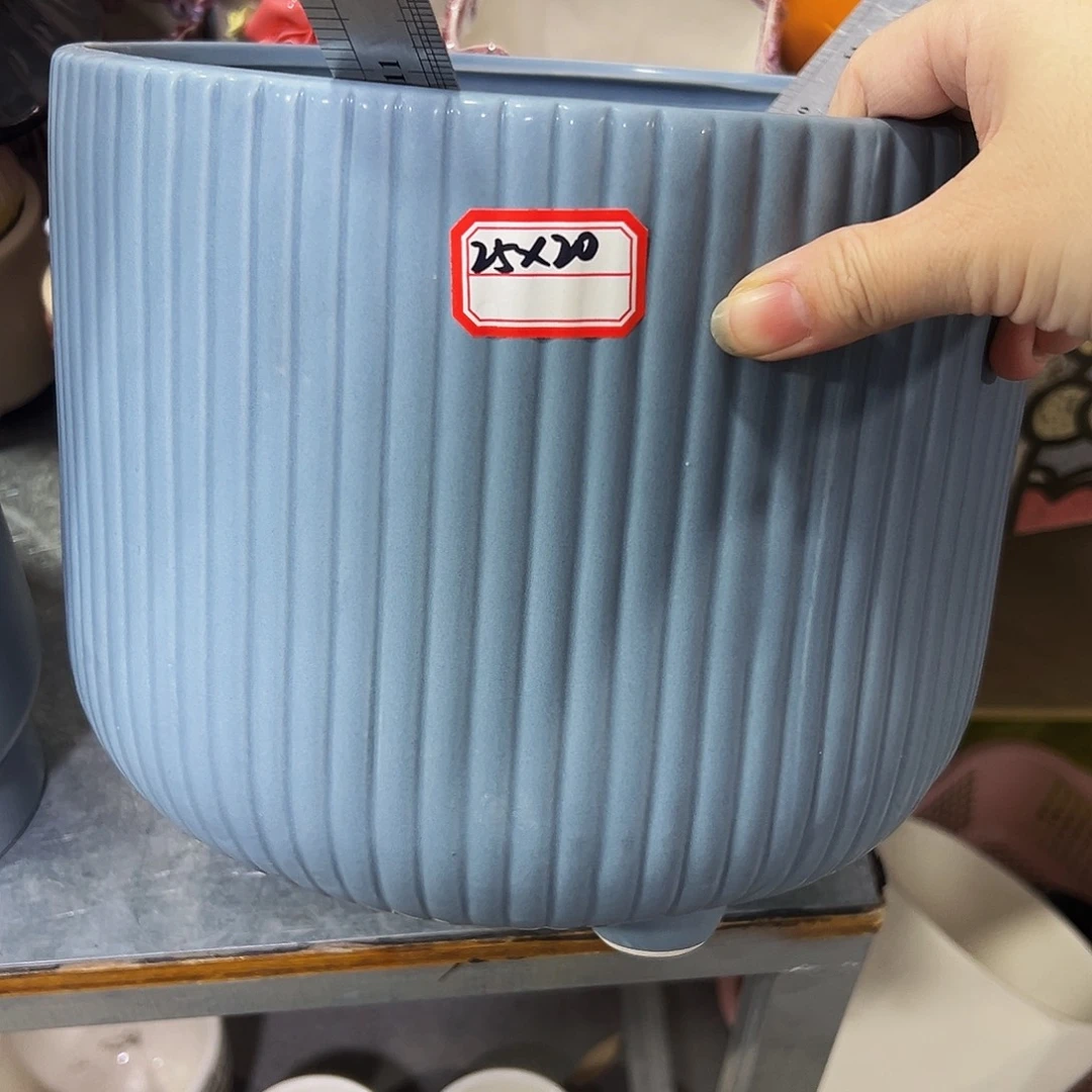 外贸尾单陶瓷花盆凑10米包邮